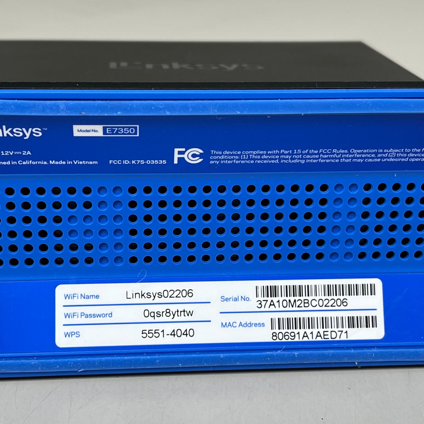 LINKSYS AX1800 Wi-Fi 6 Router Home Networking Dual Band