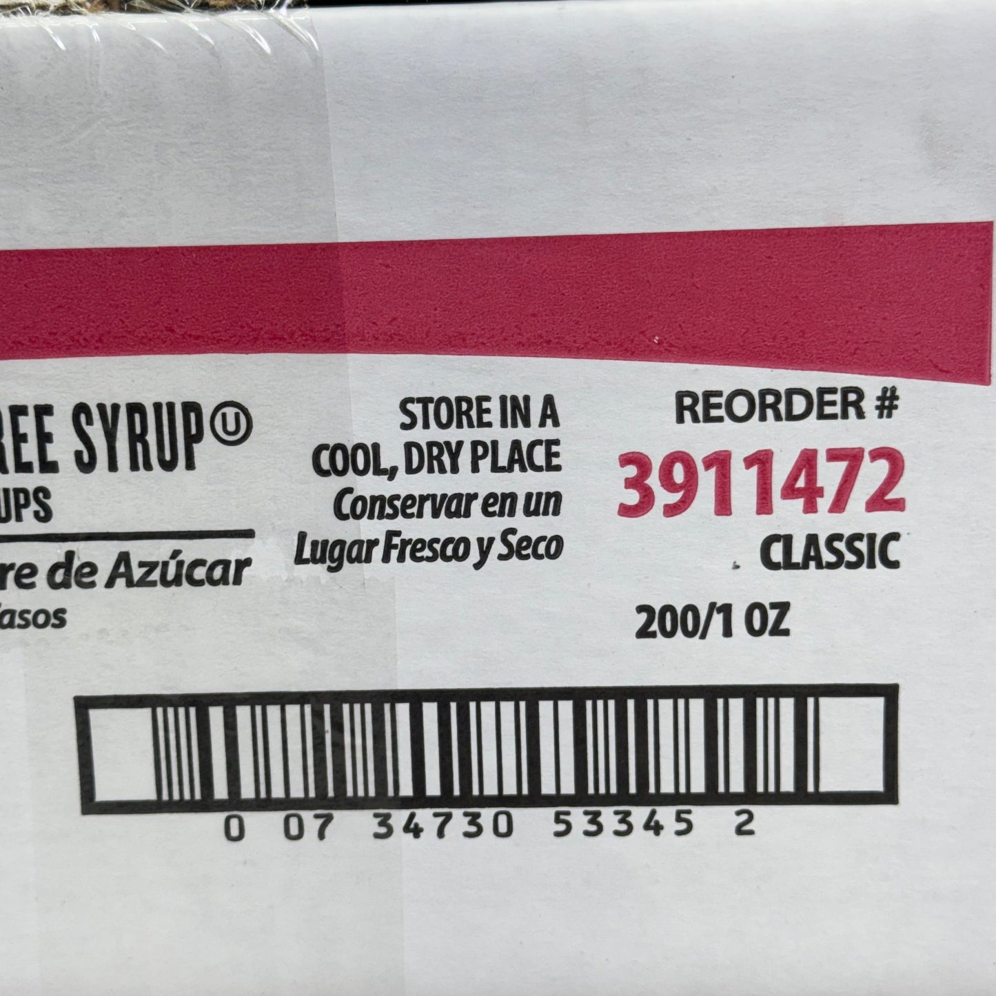 ZA@ HOUSE (200 PACK) Sugar Free Syrup Cups 1oz (New) J