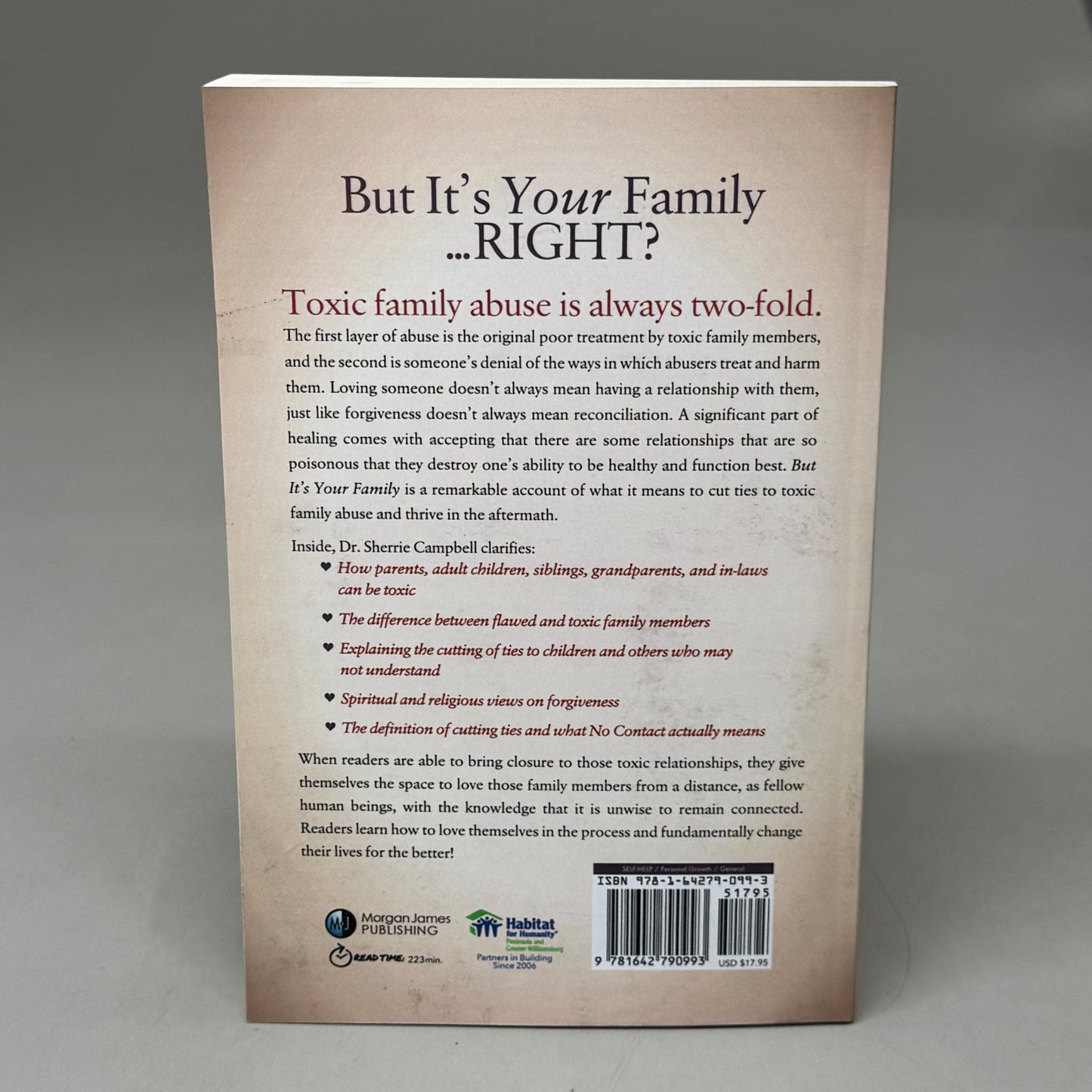 Dr. Sherrie Campbell But It's Your Family Book 222 Pages