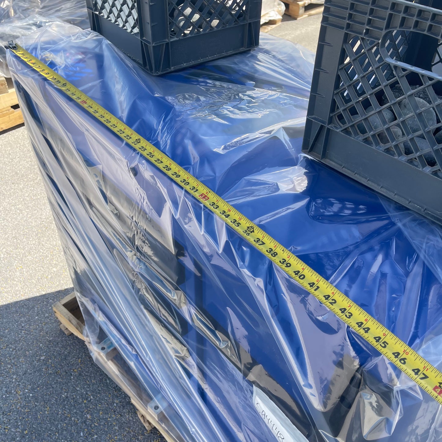 MAC TOOLS Vertical Power 7 Drawer Drop Top Cart 49” Blue UC4925VPD-BL