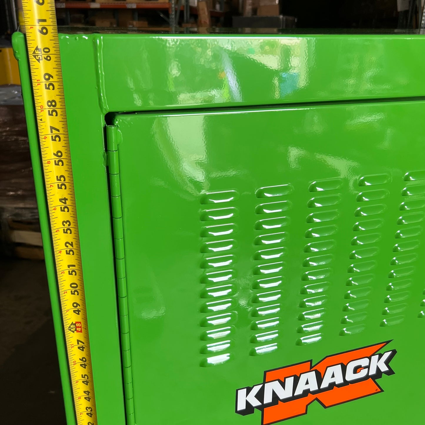 KNAACK Jobsite Cabinet Proprietary Recessed Padlock 59.4 cu ft, Green 139-SK-02 (AS-IS, Cosmetic Damaged)