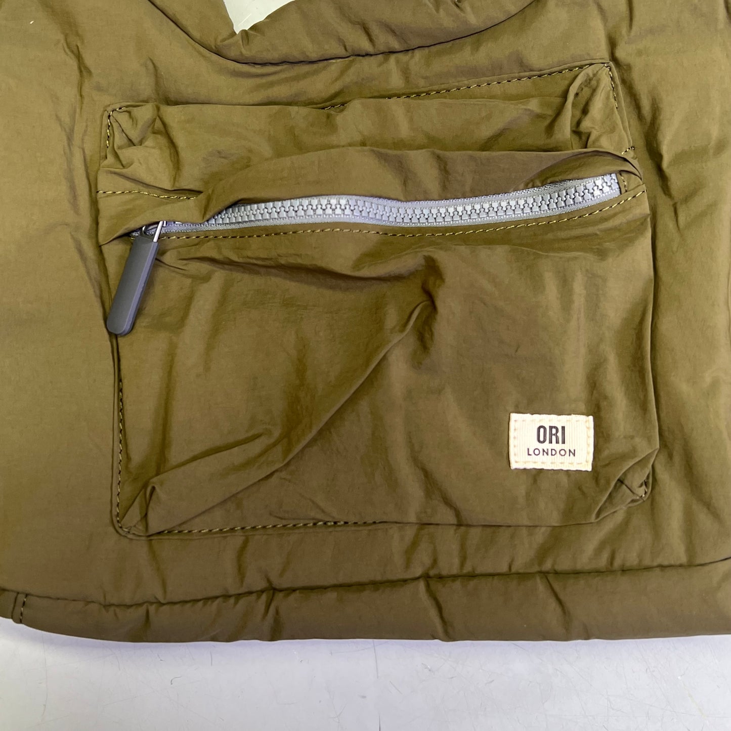 ORI LONDON Belsize Bag Made From Talson Material Medium Moss BELSMTMOS