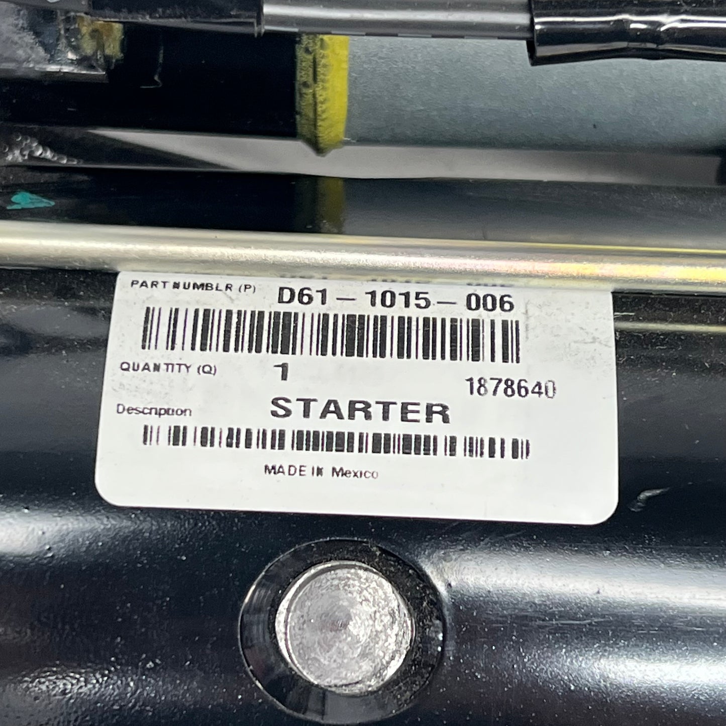 PACCAR Genuine Parts Starter Motor For Kenworth & Peterbuilt D61-1015-006