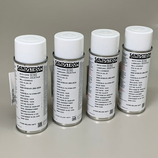 SANDSTORM (4 PACK)Lubricant Solid Film Bonding Industrial Equipment BB12/24 16oz