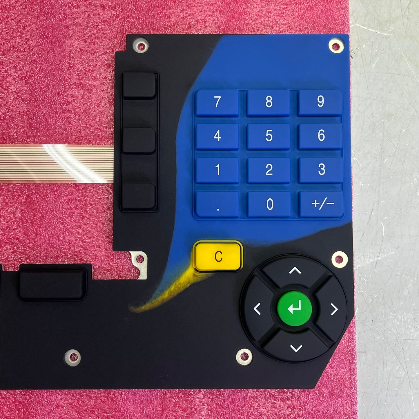 PRINTEC Membrane Keypad Assembly W/ FFC Connector Black/Blue A-0115-0716-0011
