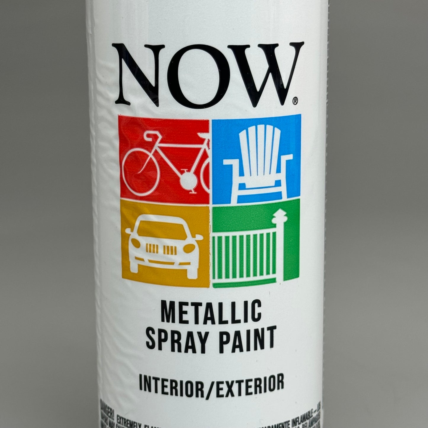 NOW (6 PACK) Metallic Enamel Spray Paint 9oz Interior/ Exterior