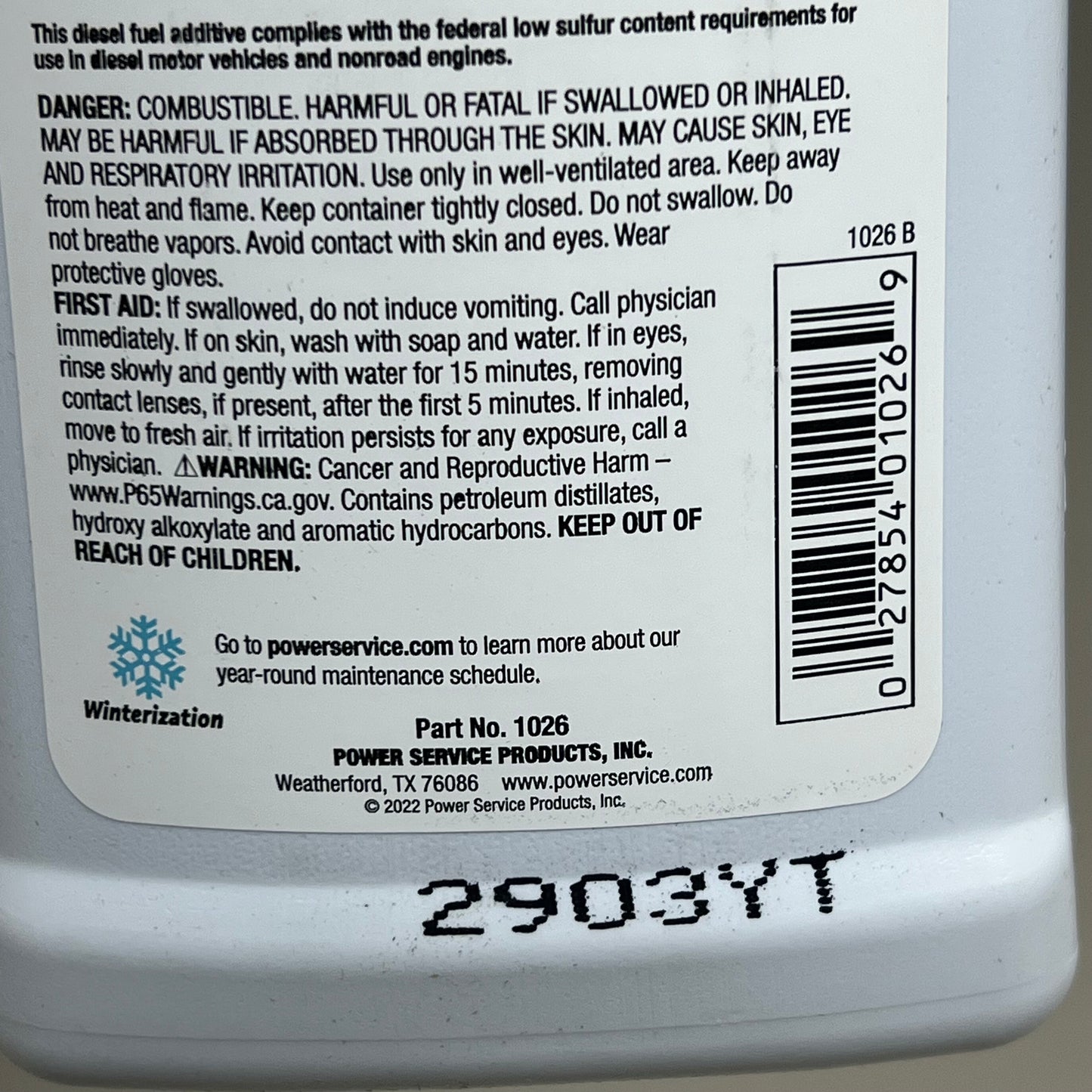 CUMMINS Diesel Fuel Supplement Cetane Boost Winterizer Antigel 64oz 106406