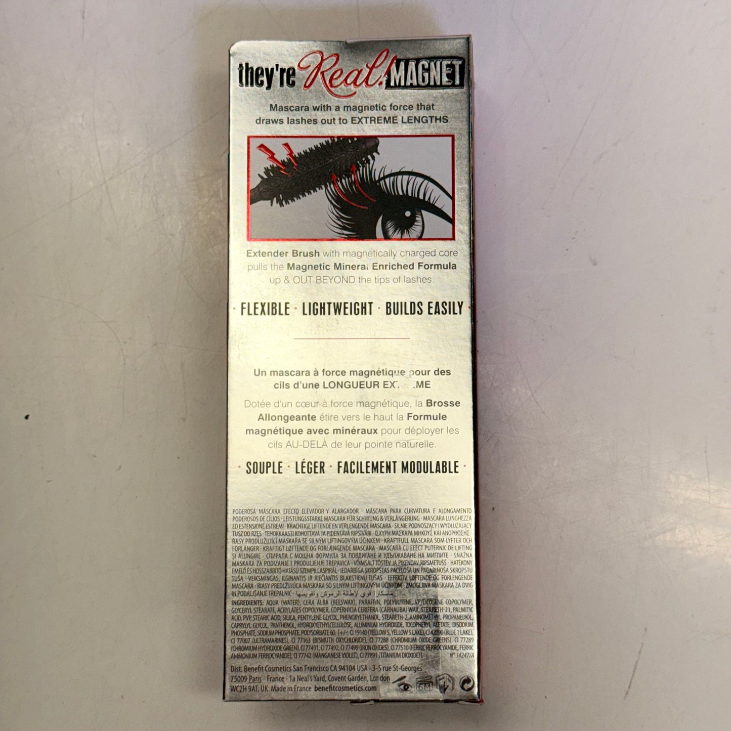 ZA@ BENEFIT They’re Real Magnet Lifting & Lengthening Mascara 9g  Supercharged Black New E