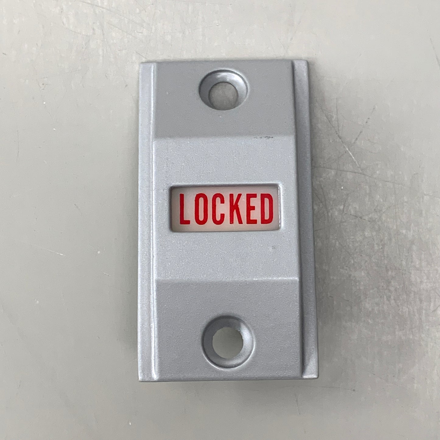 ADAMS RITE Exit Indicator for Standard 1-3/4" Door in Clear Aluminum 4089-00-130