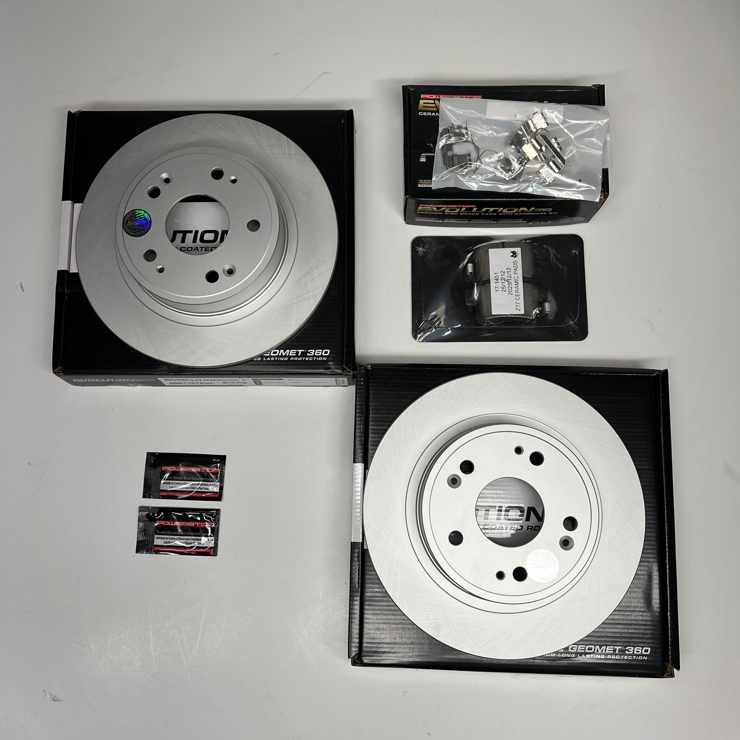 POWER STOP GENUINE GROMET Brake Pads/Rotors Kit for Acura & Honda CRK5368