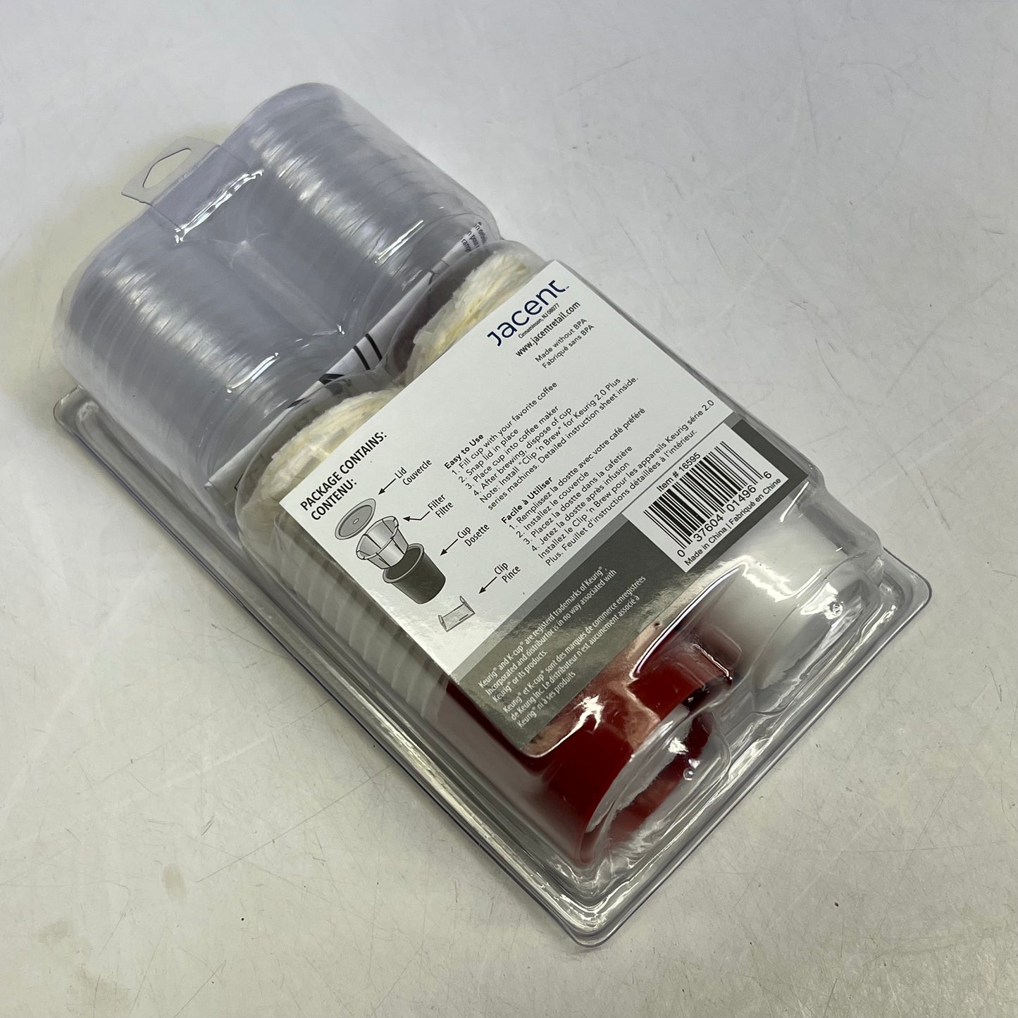 FILL 'N BREW (2 PACK, 24 EACH) Disposable Cups W/ Lids For Keurig White 16595