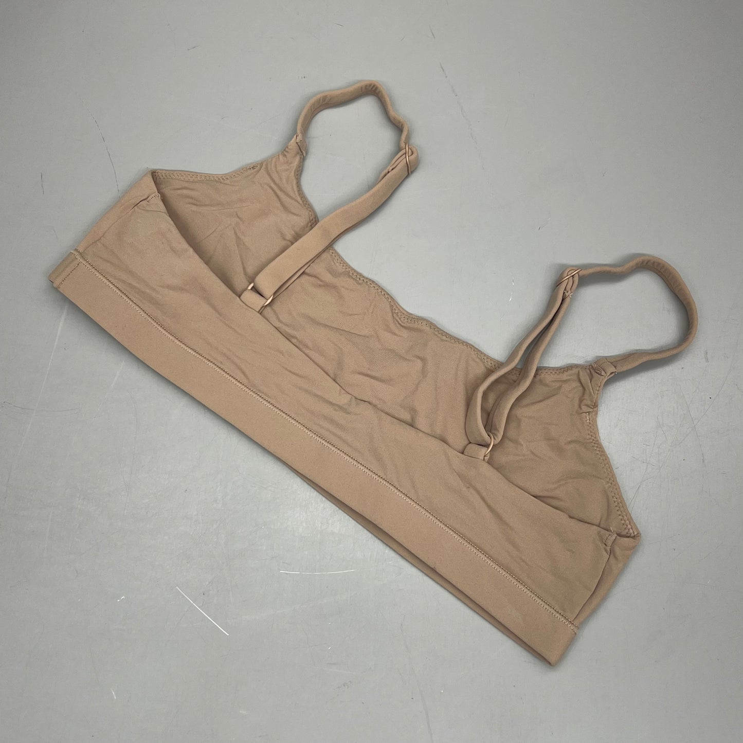 SKIMS Buttery Soft Fits Everybody Scoop Bralette Women's Sz M Ochre BR-SCN-2025