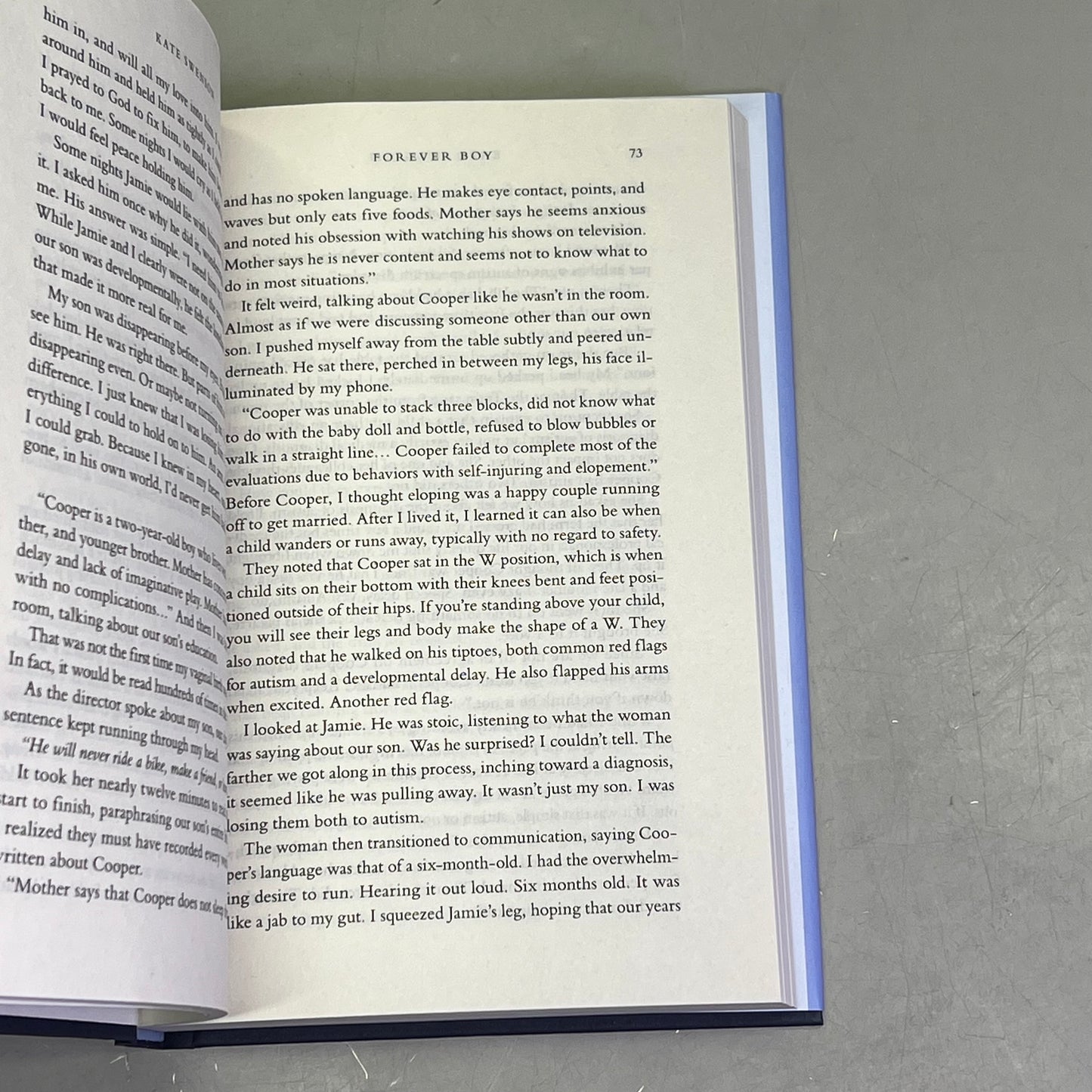 FOREVER BOY A Mother's Memoir Of Autism & Finding Joy By Kate Swenson Hardcover