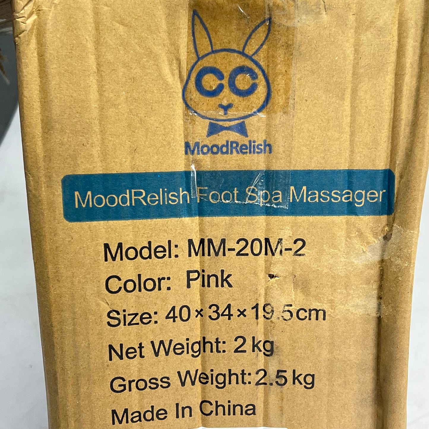 MOOD RELISH Foot Spa Bath Shiatsu Massage, Vibration & Red Ight Pink MM-20M-2