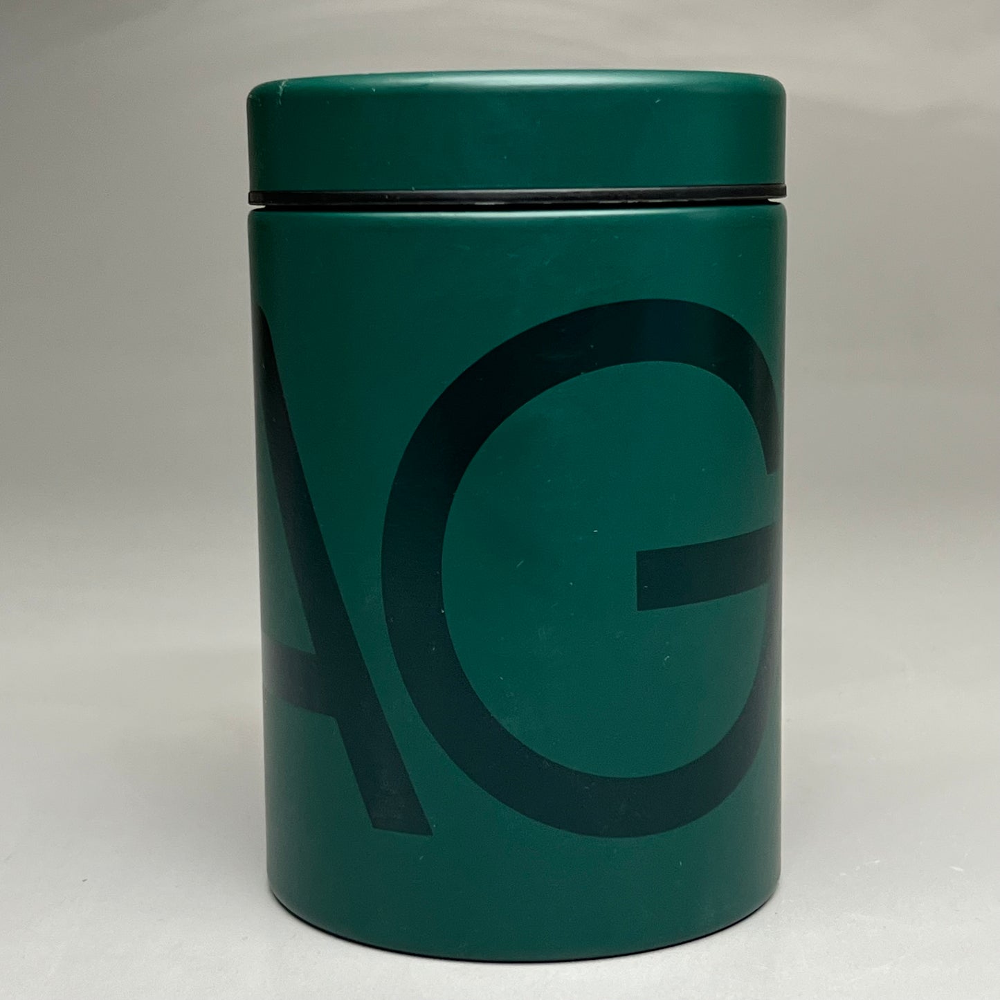ATHLETIC GREENS Jar/Lid Storage Container Pre Workout Canister (New)