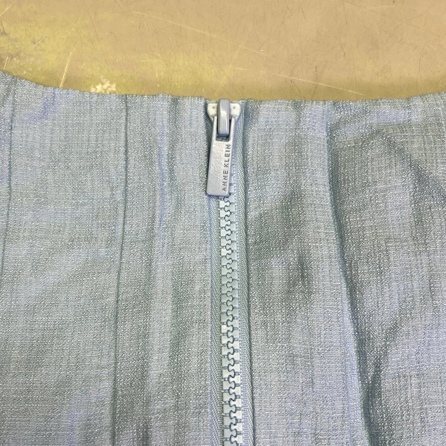 ANNE KLIEN Knee Length Lined Summer Dressed Womens Sz 8 Bright Water Blue (Used)