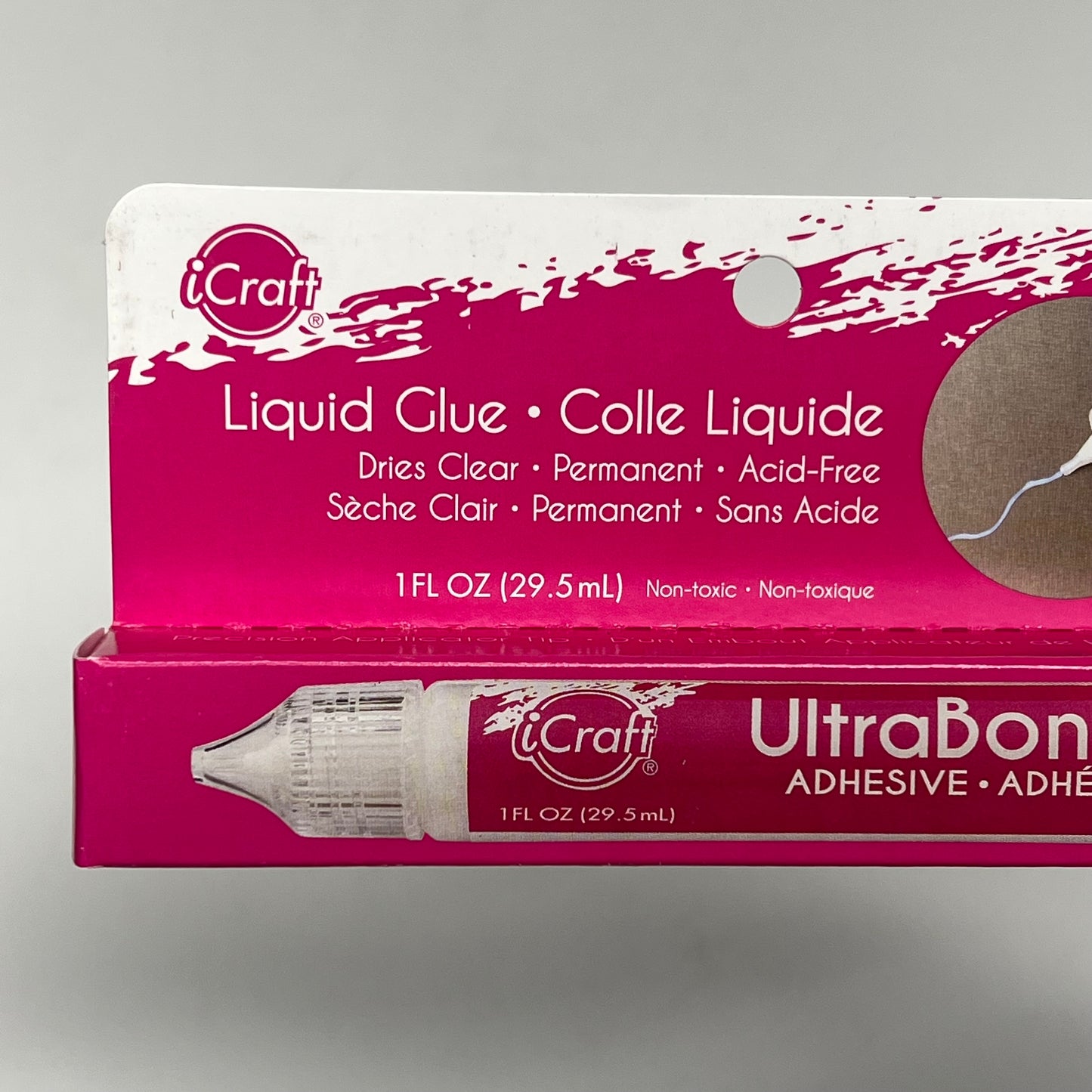 ZA@ ICRAFT (3 PACK) All Purpose Ultra Glue Permanent Acid Free 1 Fl Oz Clear 5609
