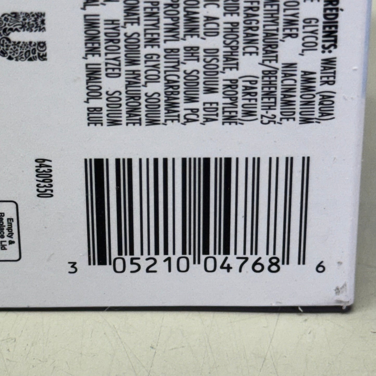 ZA@ POND'S (120 PACK) Hyaluronic Acid, Vitamin E & B3 Gel Face Moisturizer For All Skin Types 3.4 oz White D