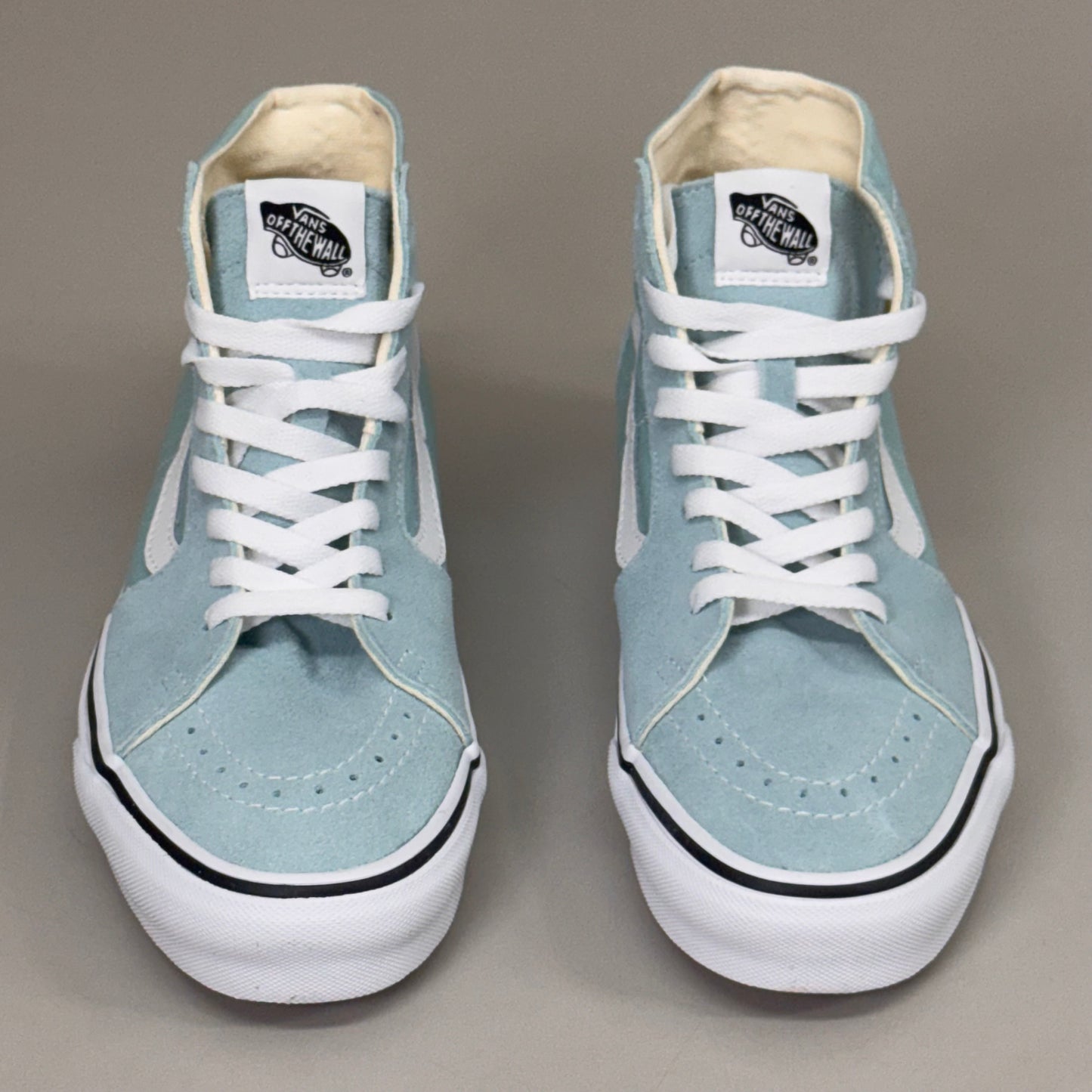 VANS Deconstructed Suede & Canvas Sk8Hi Tapered Shoe M SZ 8 W SZ 9.5 Pastel Blue