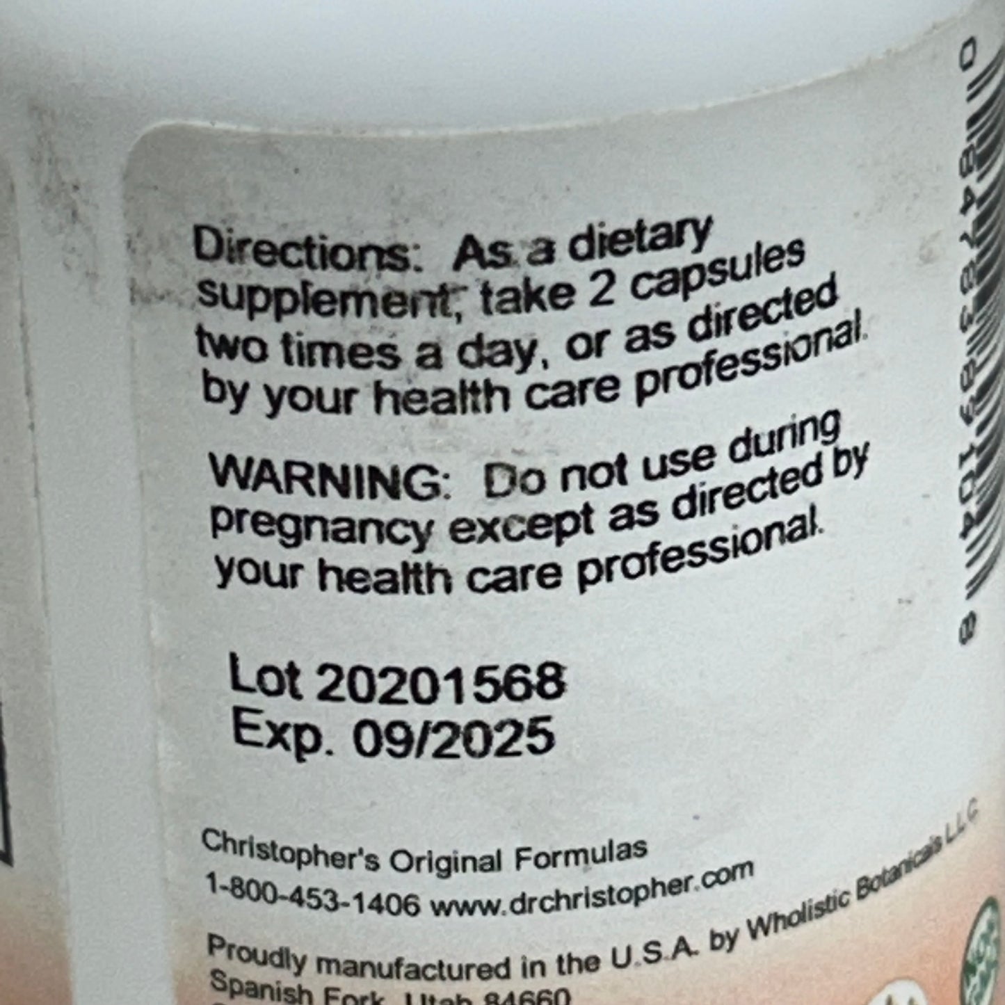 DR. CHRISTOPHER'S (2 Pack, 100 Capsules Each) Original Kidney Formula Herbal Supplement  415mg per Capsule 89104