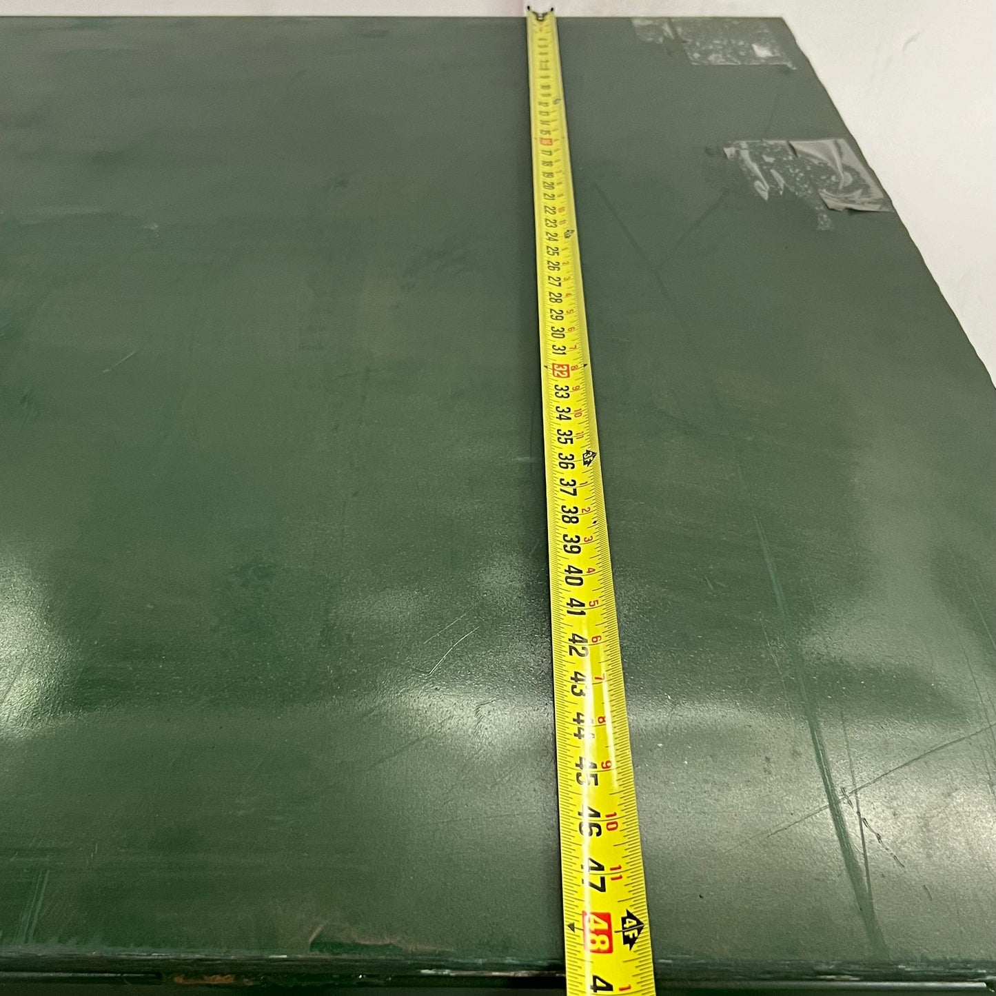 HANDMADE 48" Heavy-Duty Steel Rotating Table / Redneck Dining Table Green (Pre-Owned, AS-IS)