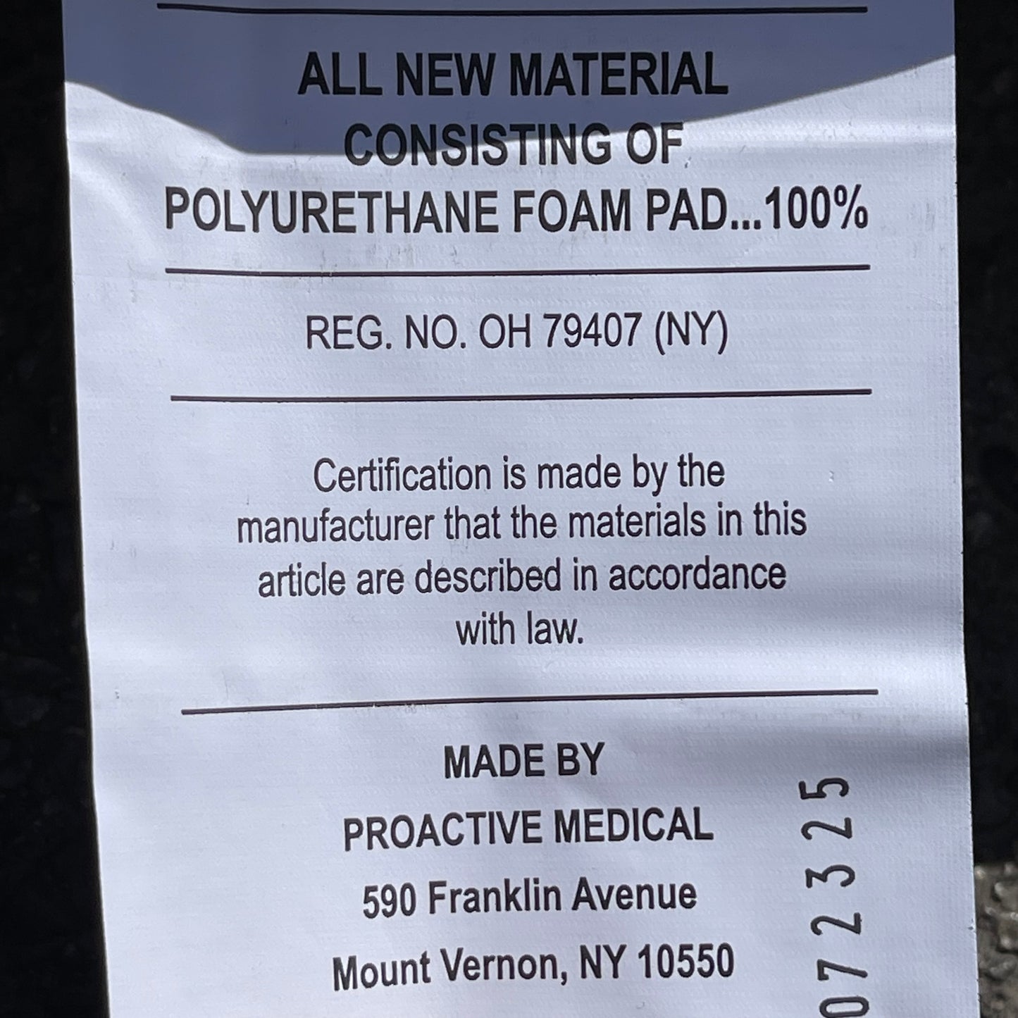 PROACTIVE Protekt 600 Bariatric Pressure Redistribution Foam Mattress 81062