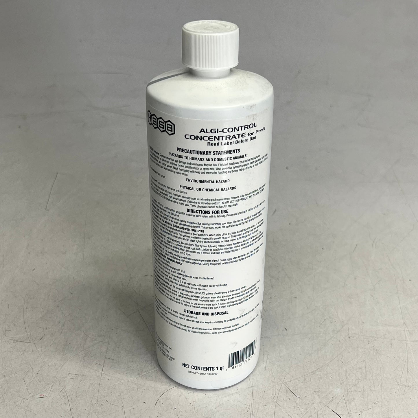 HASA Algi-Control Pool Water Treatment Concentrate 1 Qt 25TX086