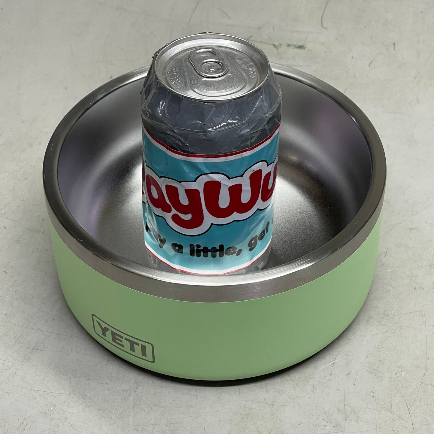 YETI Boomer Dog Bowl *HAS "CINTAS" Branding* 4 Cup (32 oz) Key Lime 4550