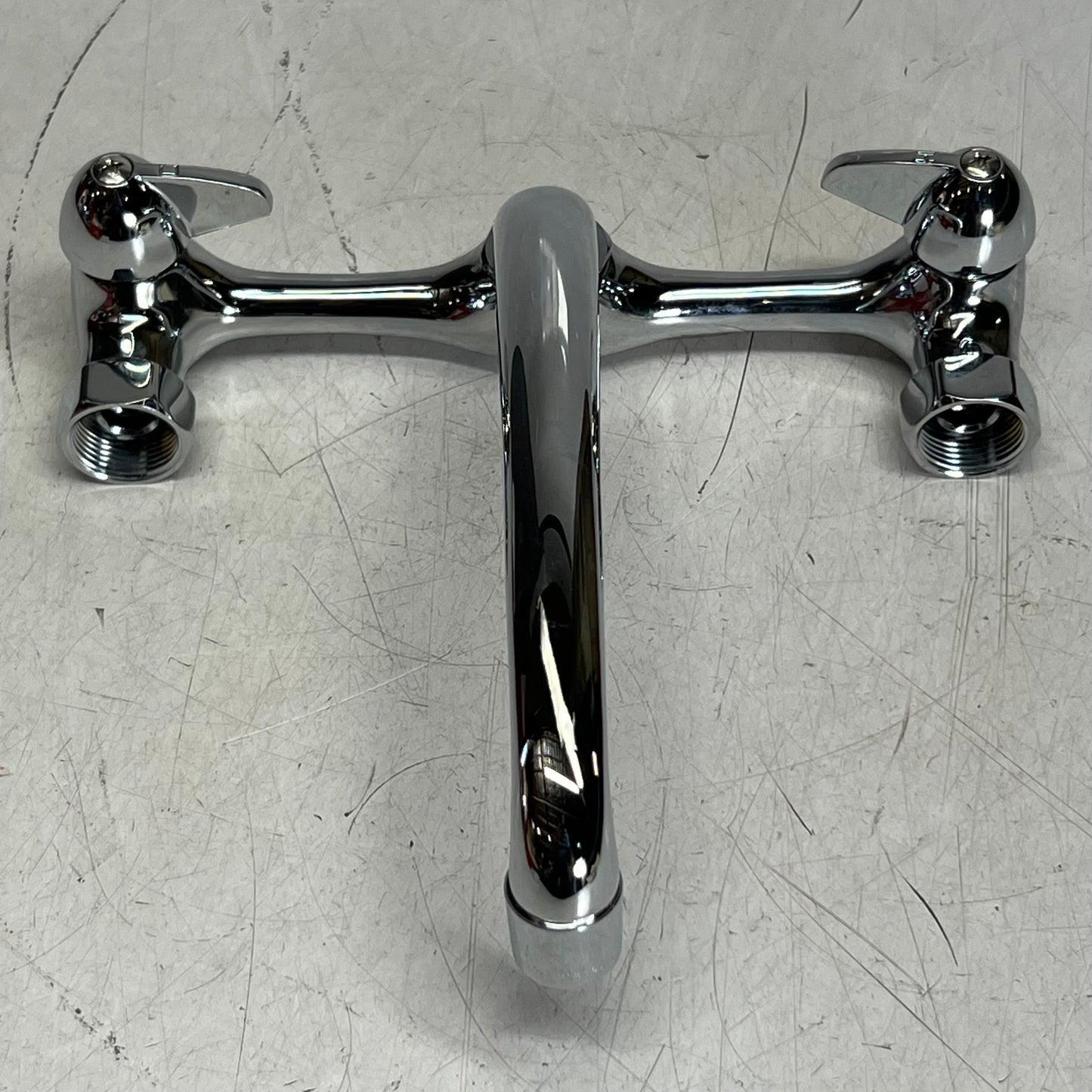PFISTER 2-Handle Wall Mount Kitchen Faucet Polished Chrome G127-1000