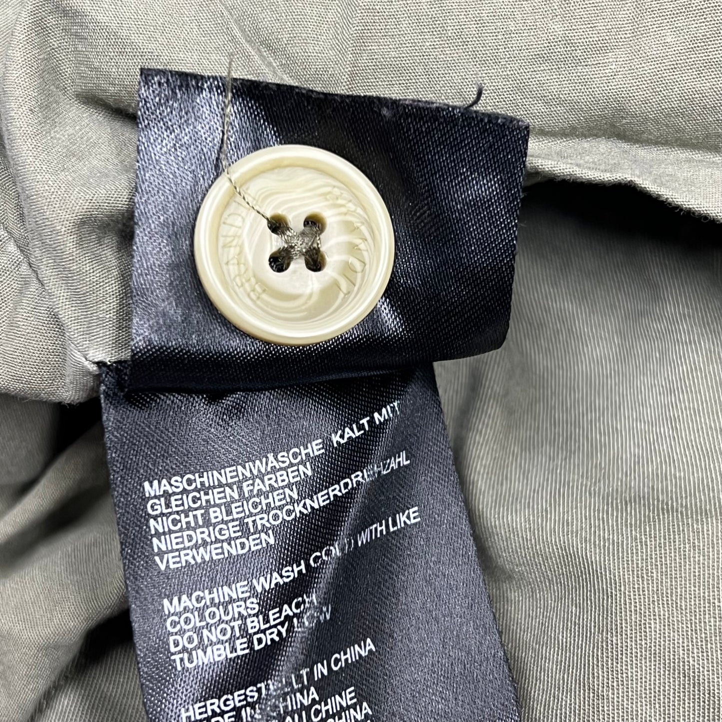 BRANDIT Military Jacket Vintage Cotton Inside & Out Men's Sz M Vintage Green