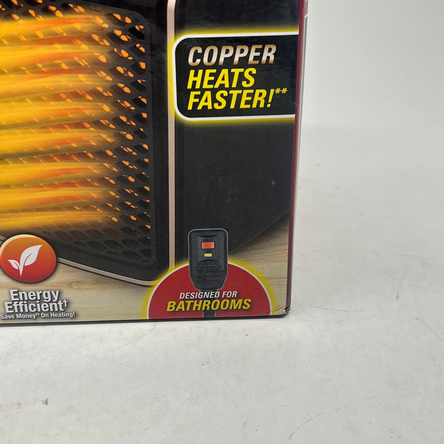 HANDY HEATER Electric Personal Space Heater Furnace 2 Settings Black (Used)
