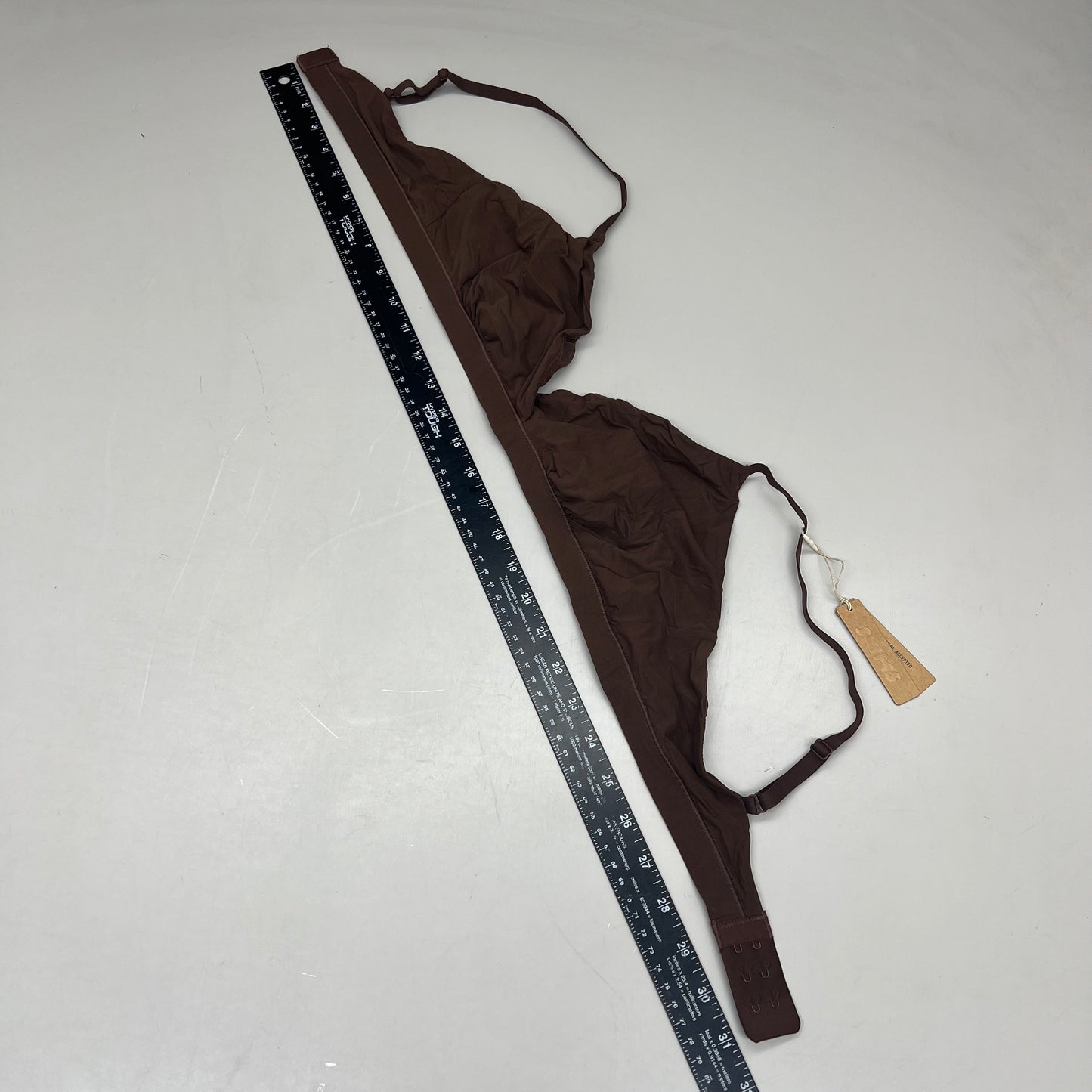 SKIMS Triangle Bralette 2-Ply Mesh w/ Supportive Stretch Women's Sz XL Cocoa