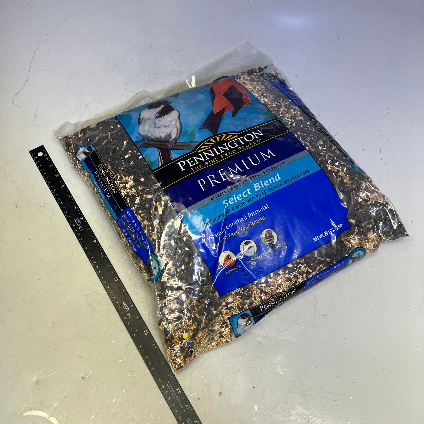 ZA@ PENNINGTON Premium Select Blend Bird Food Assorted Seeds 20 lb Bag