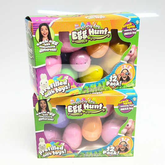 EGG HUNT (2 PACK of 12 Toys Easter) Mystery Toy Easter 12 Pack Various 20244-5