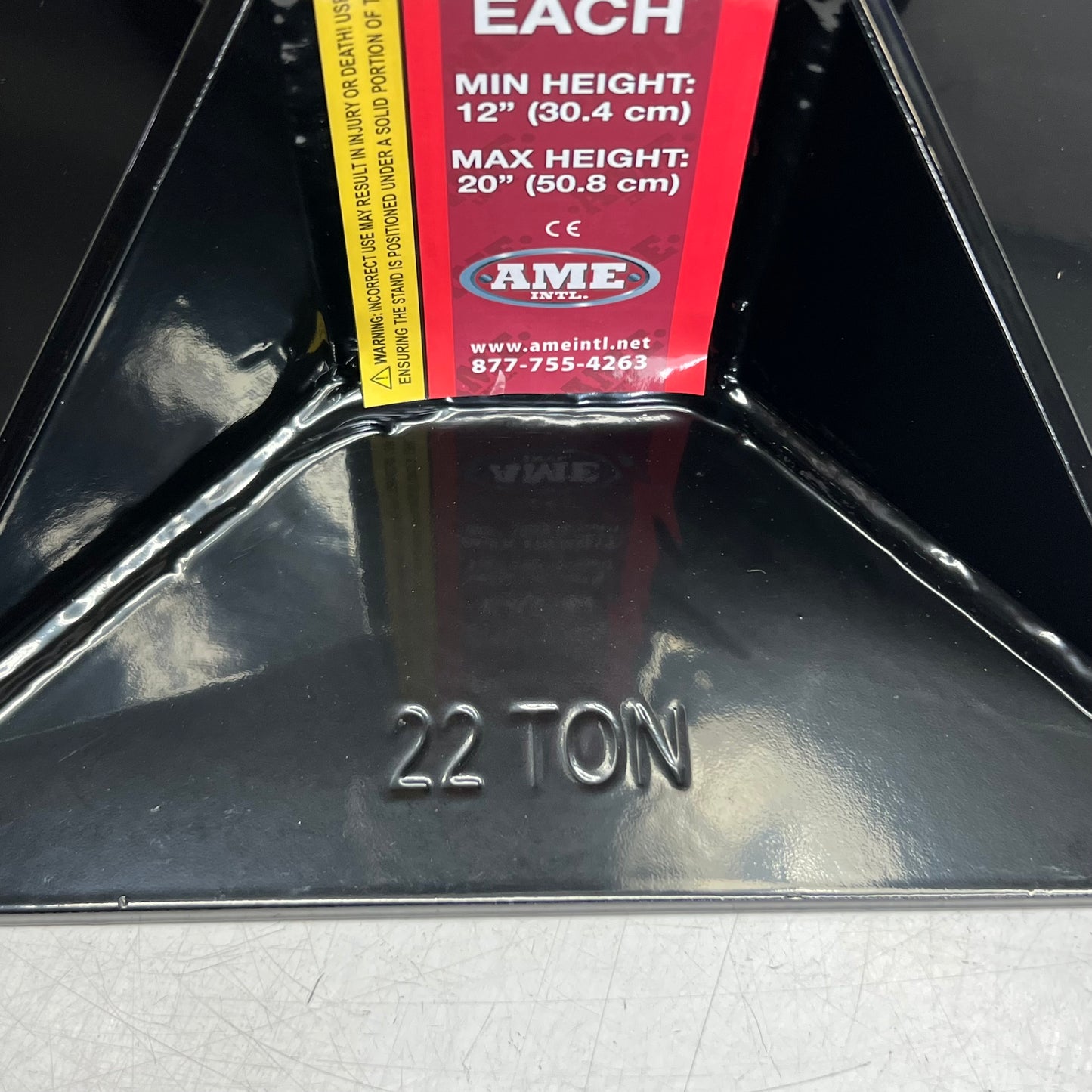 AME Heavy Duty Sturdy Heavy Gauge Steel Steel Jack Stands 22 Ton Capacity 14400