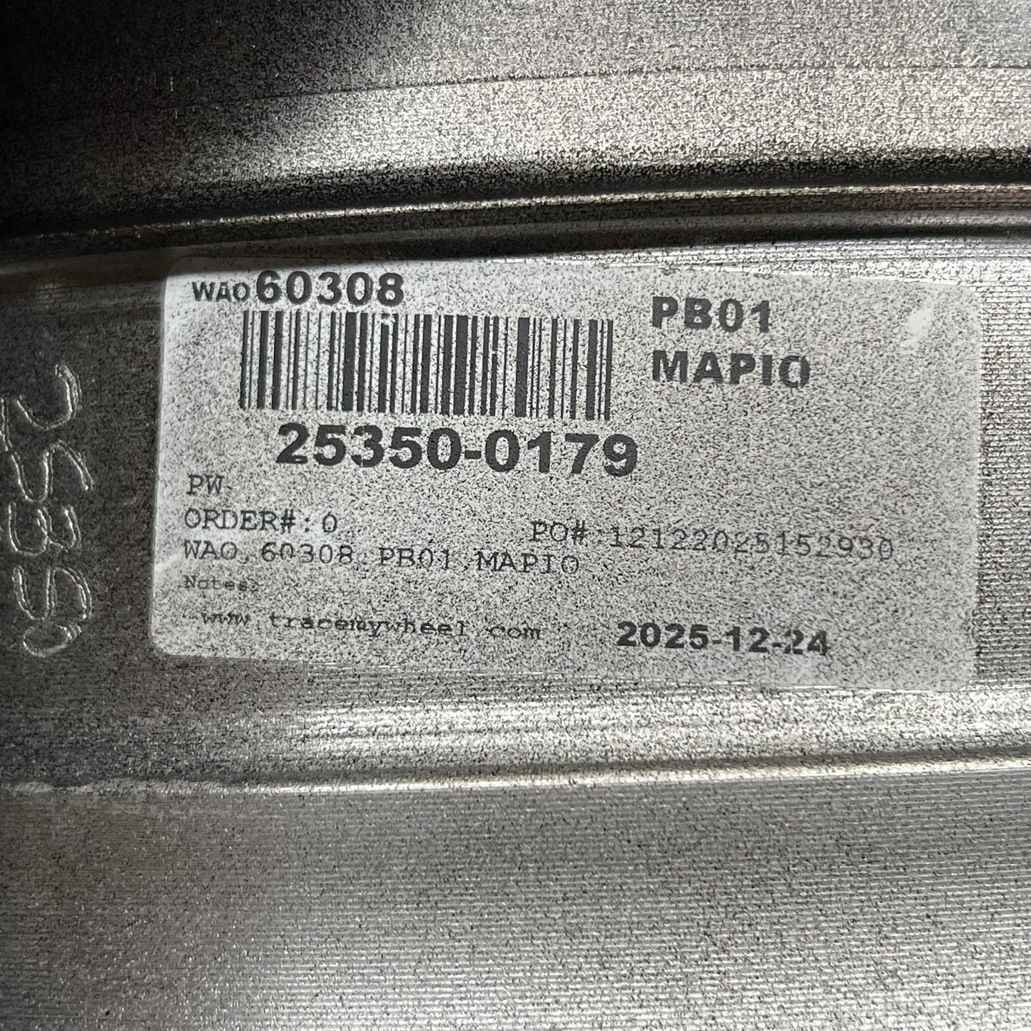 BLACKBURN 2026 Honda Accord 19" OEM Wheel Rim 25350-0179