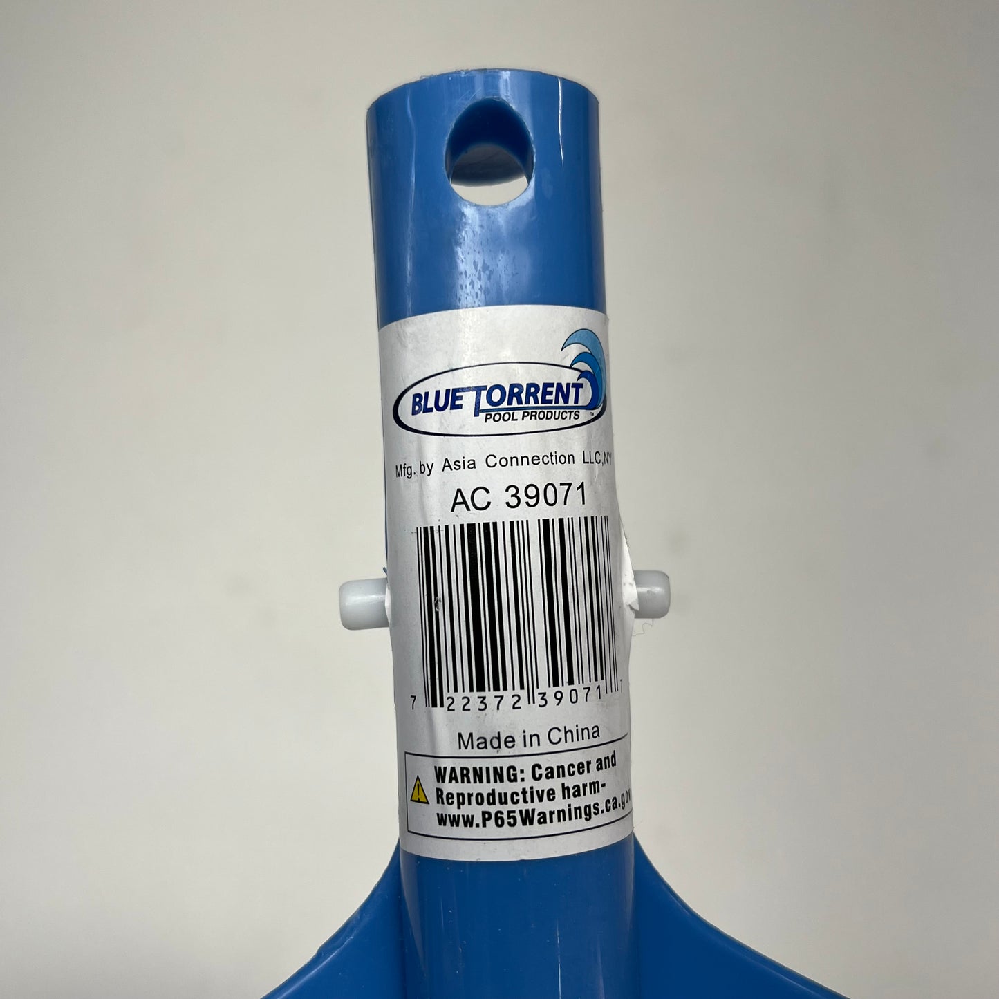 BLUE TORRENT Swimming Pool Wall Brush For Pool & Spa Cleaning 18" Blue AC39071