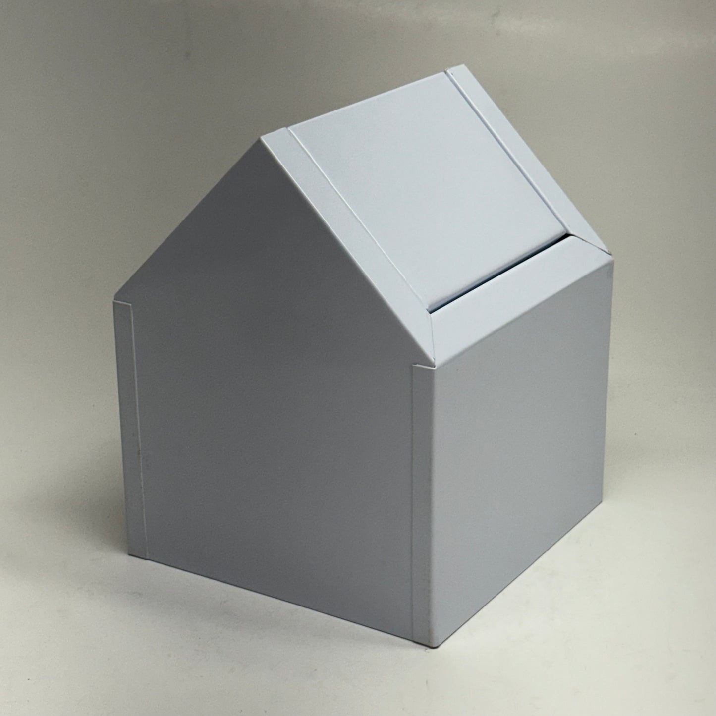 HOSPECO Double Entry Swing Door Waste Receptacle Sz 9"W x 9"L x 12"H, White 2201
