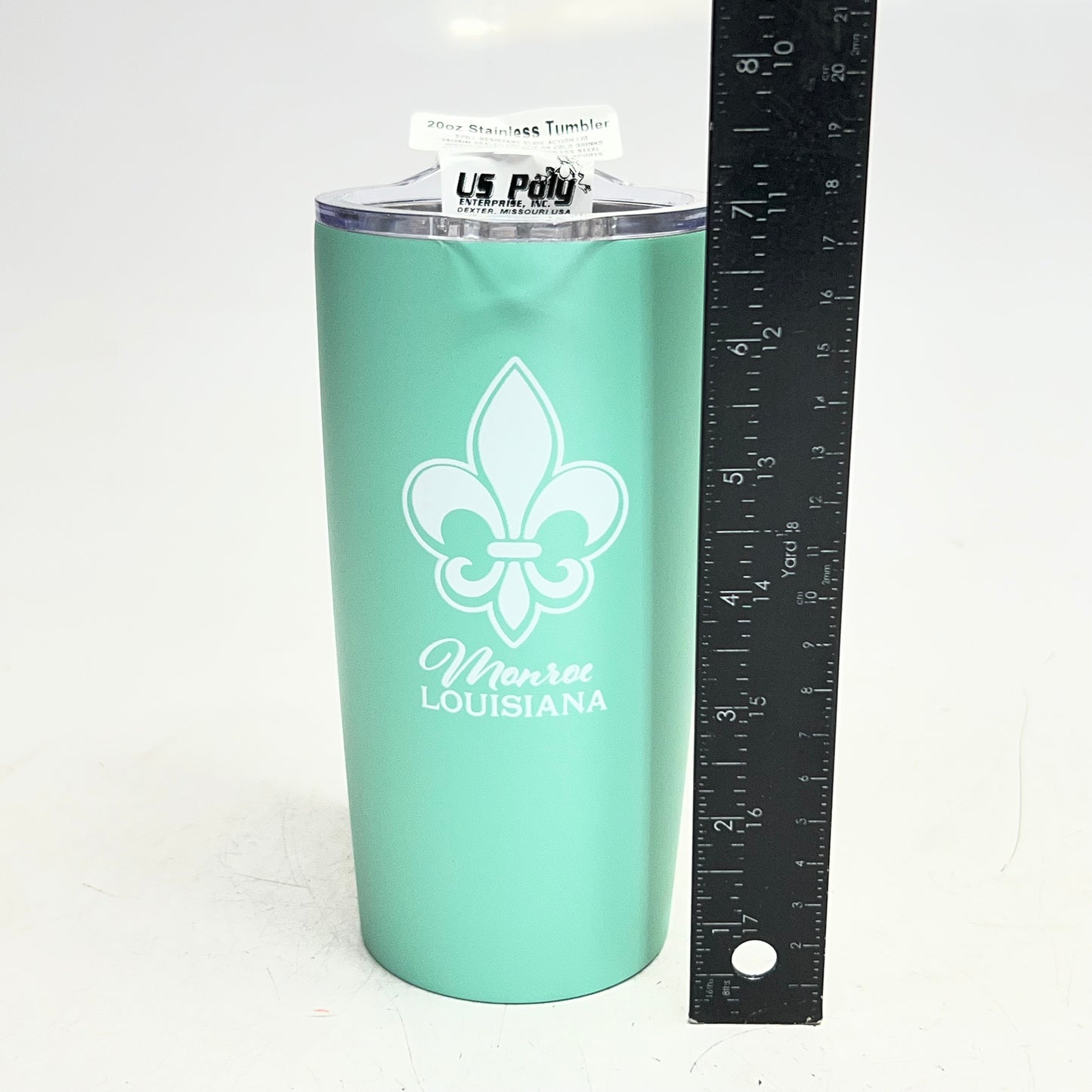US PALY 20 Oz Stainless Steel Tumbler with Design, Mint C800-WM