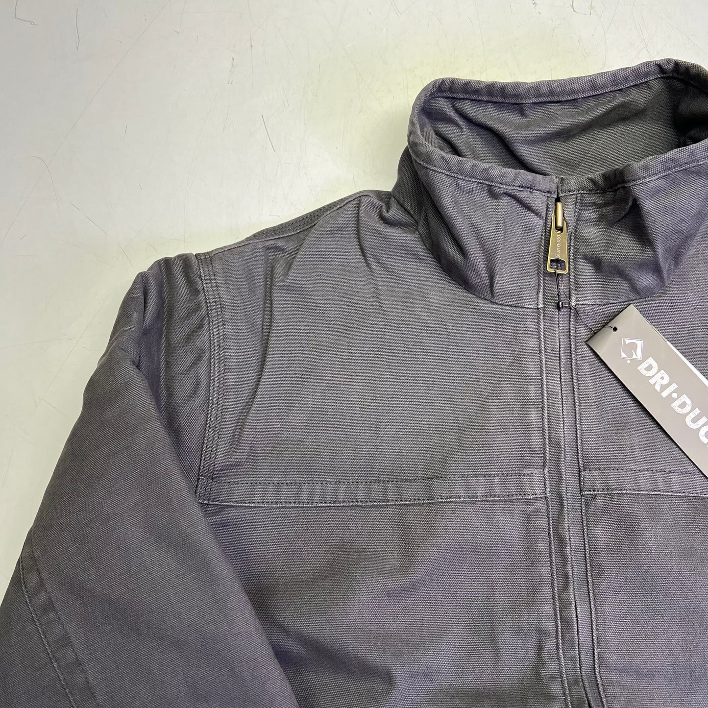 DRI DUCK Canvas Comfort Maverick Workman Jacket Men's Sz XL Charcoal 5028