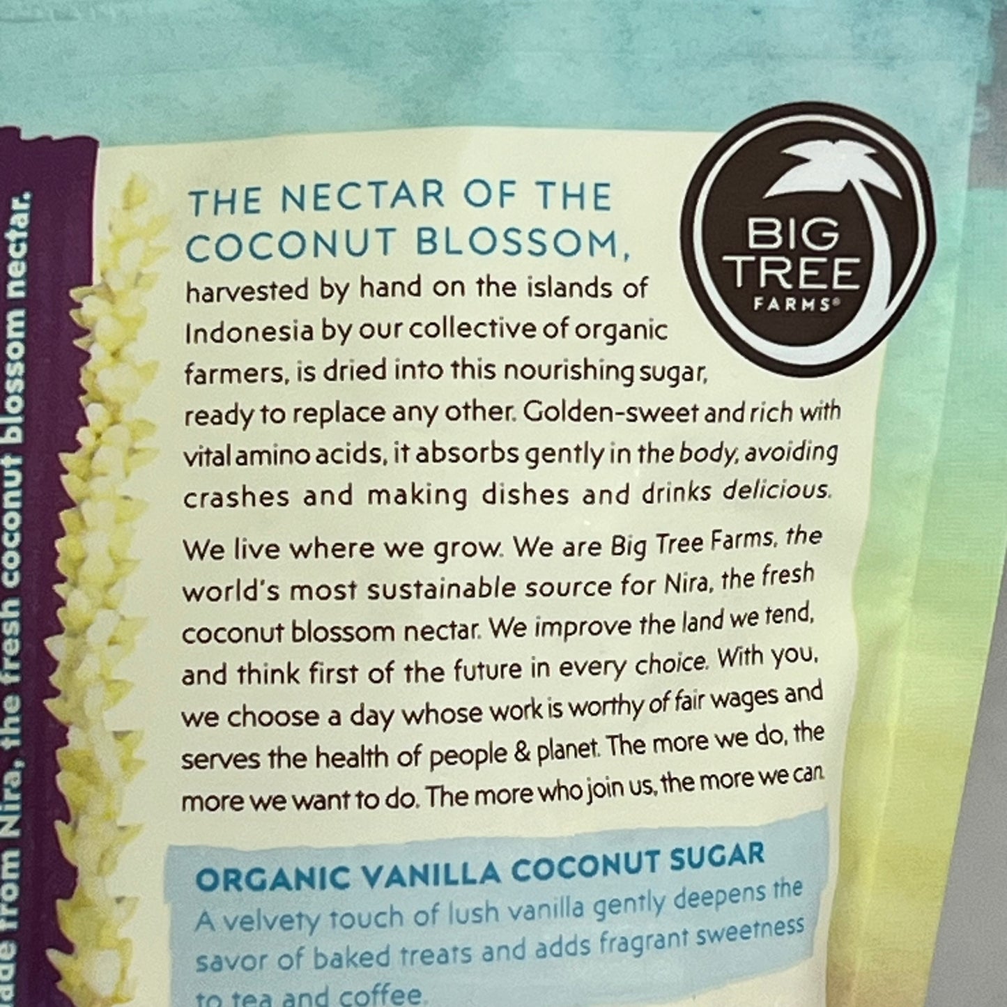 BIG TREE FARMS (3 PACK) Vanilla Coconut Sugar Unrefined 14 Oz Brown BB 08/28