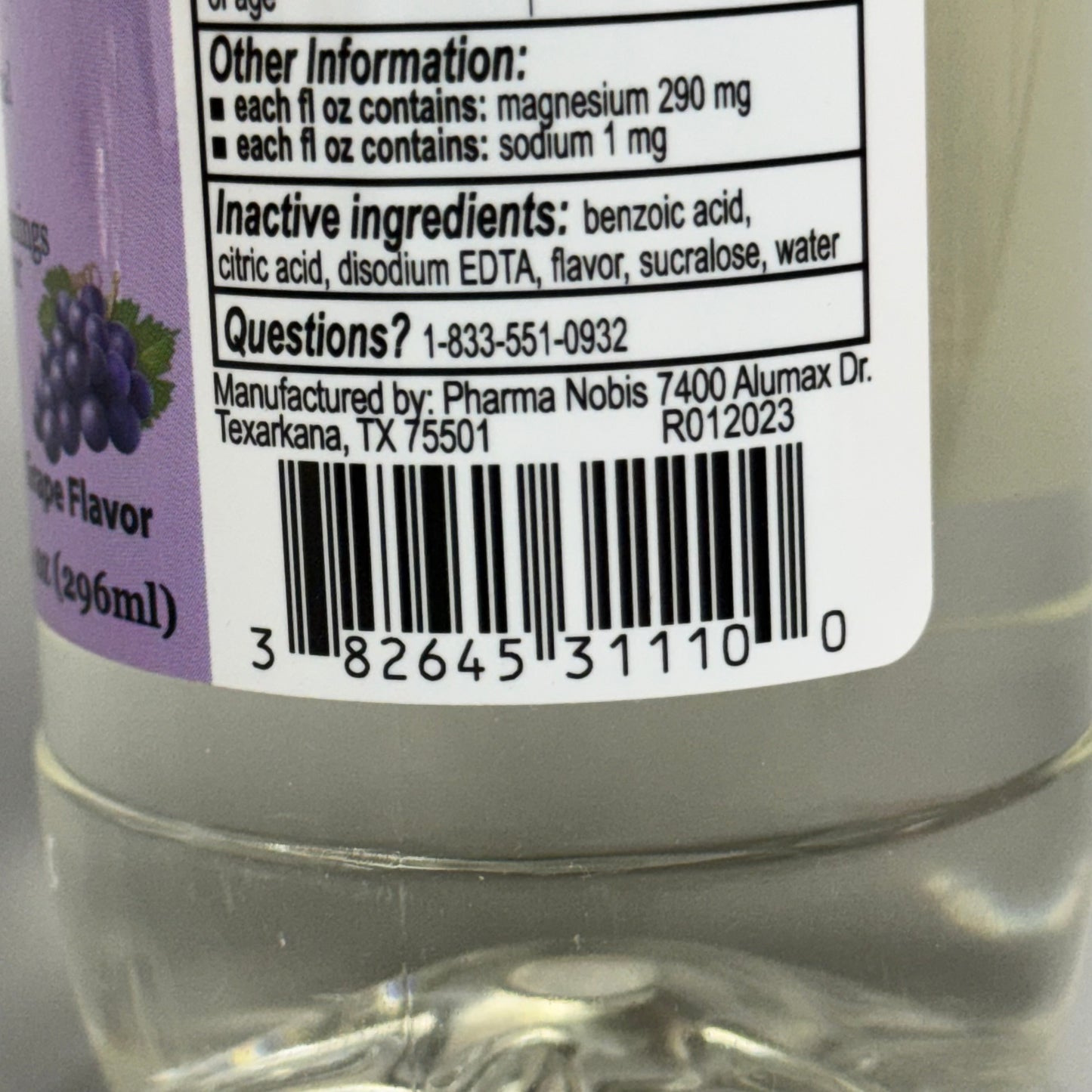 FESKARO (3 PACK) Magnesium Citrate Saline Laxative Oral Grape 10 fl oz 02/26