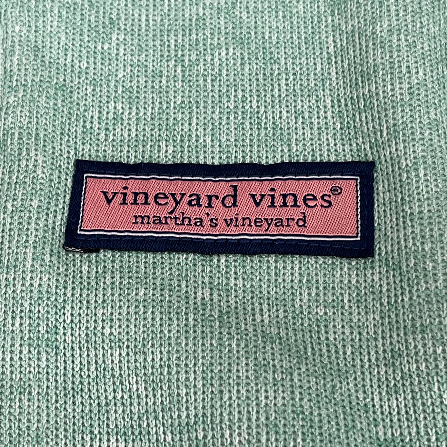 VINEYARD VINES Martha's Vineyard Men's Teal Green Half Zip Pullover Sz-M