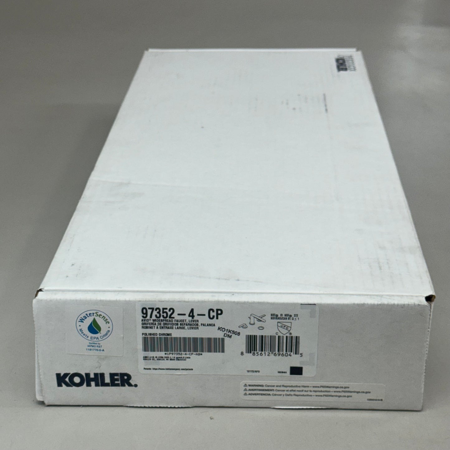 KOHLER Avid Widespread Lever Bathroom Faucet Polished Chrome 97352-4-CP