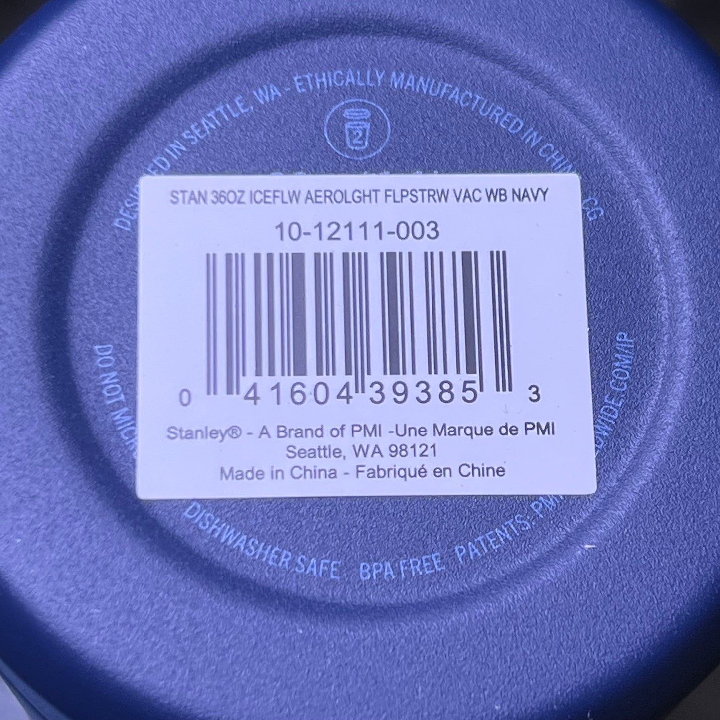 ZA@ STANLEY Aerolight Iceflow Bottle 36 oz. Navy 10-12111-003