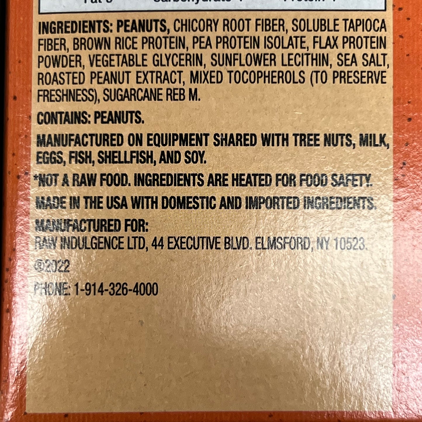 ZA@ RAW REV (12 PACK) Creamy Peanut Butter & Sea Salt 13g Protein 2g Sugar 1.6 oz BB 08/24