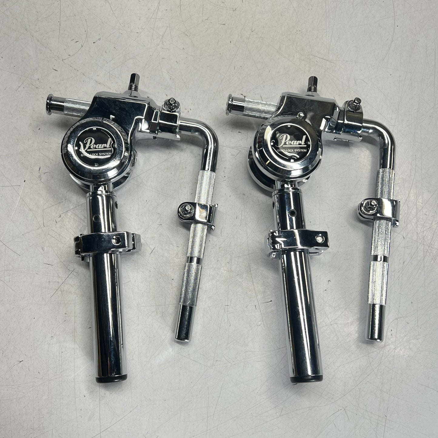 PEAL Twin Tom Stand W/ L-rod Premium Tour Grade Adjustable Chrome T-1035L