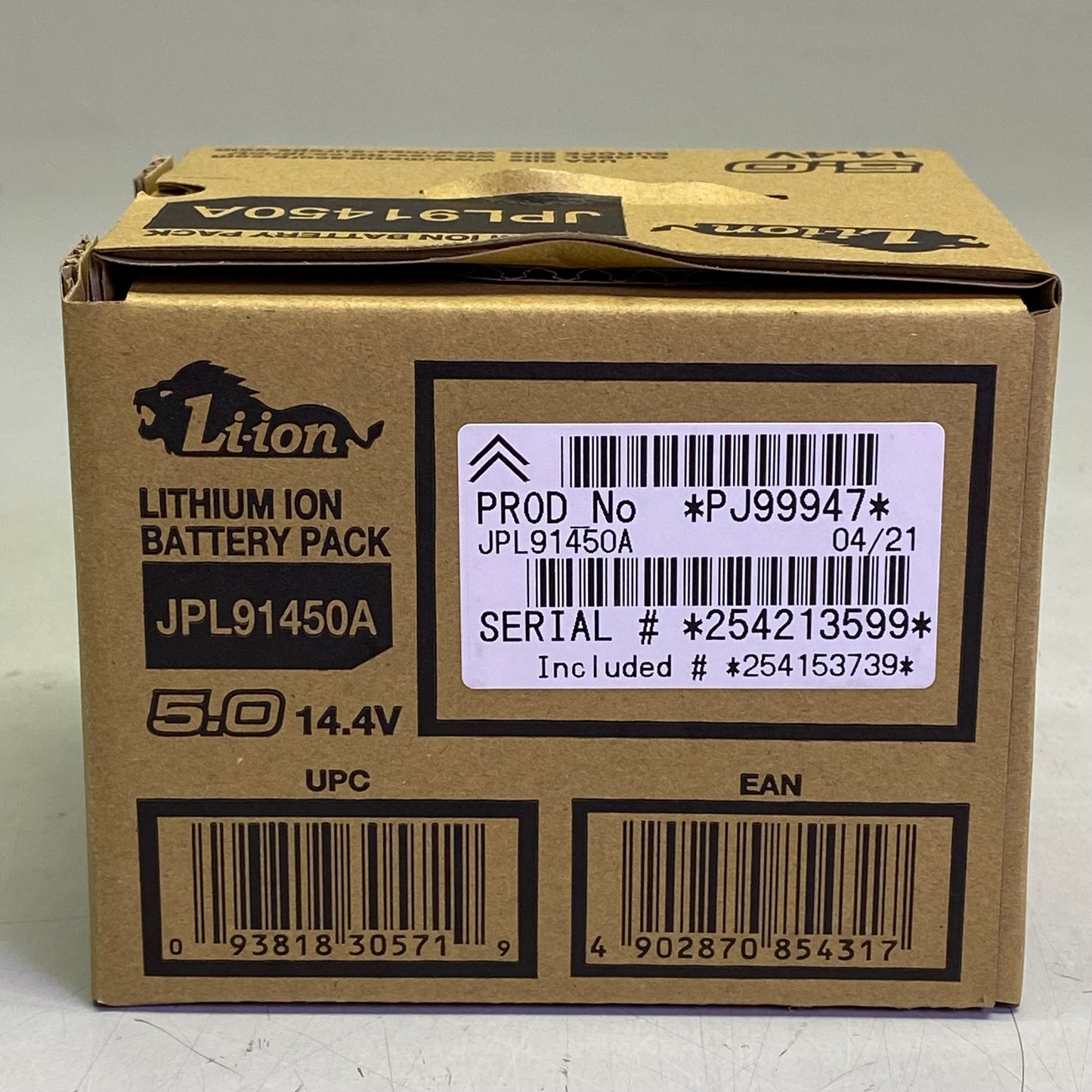 MAX LTD Lithium Ion Battery Pack 14.4V Black JPL91450A