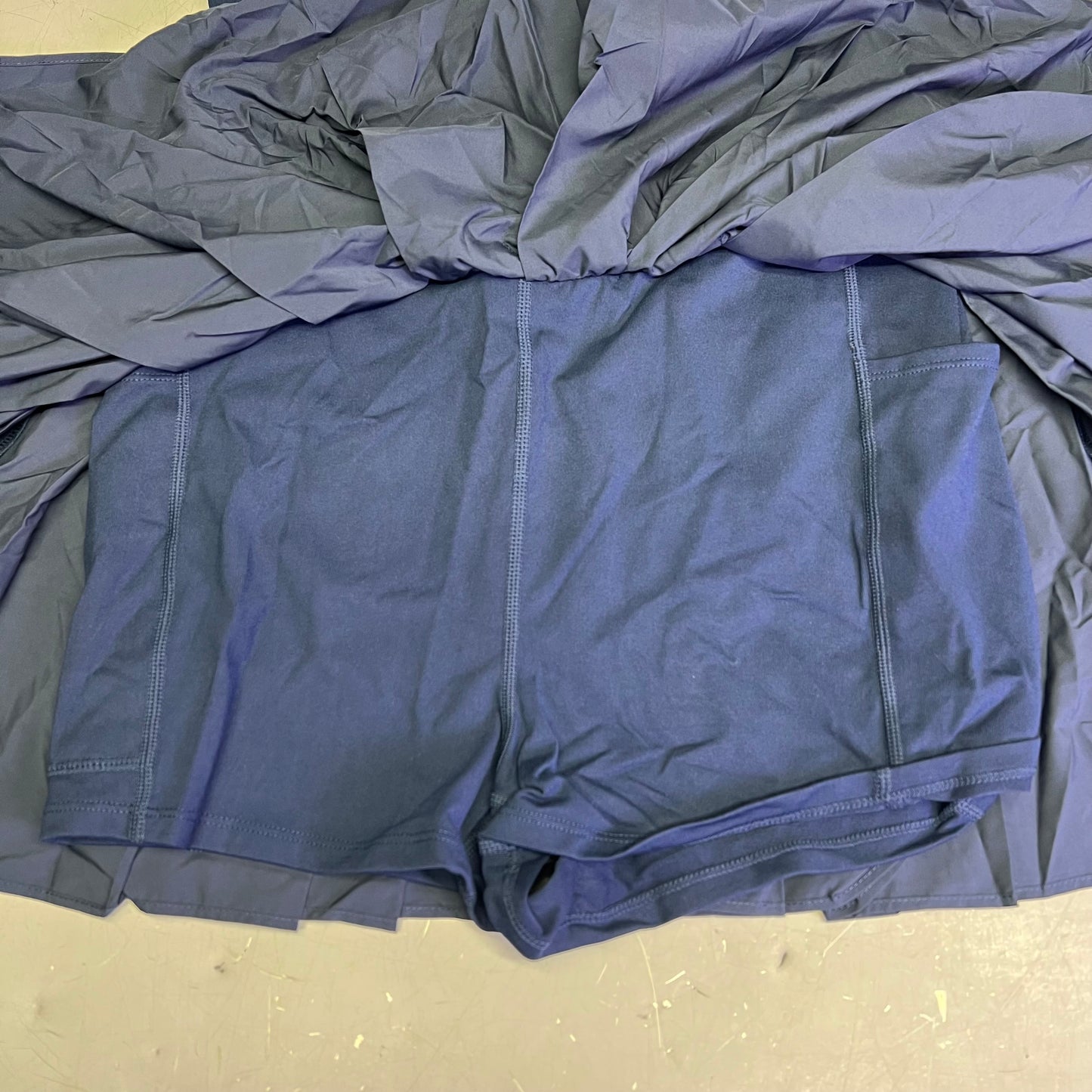 FREE PEOPLE Swing of Things Skortsie Women's Sz M Navy/White Combo 958094