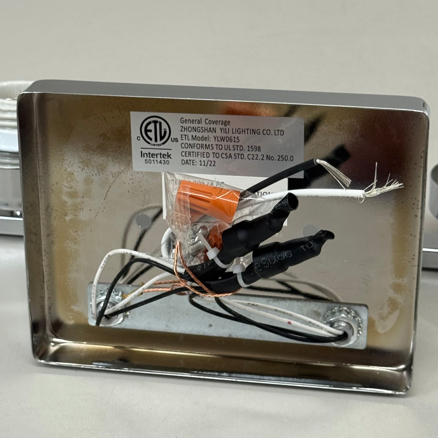 TRANS GLOBE 4-Light Glass Shaded Drum Vanity Bar 31.25"x7.5"x 6" Black 70524 (New Other- Slightly Distressed Packaging)